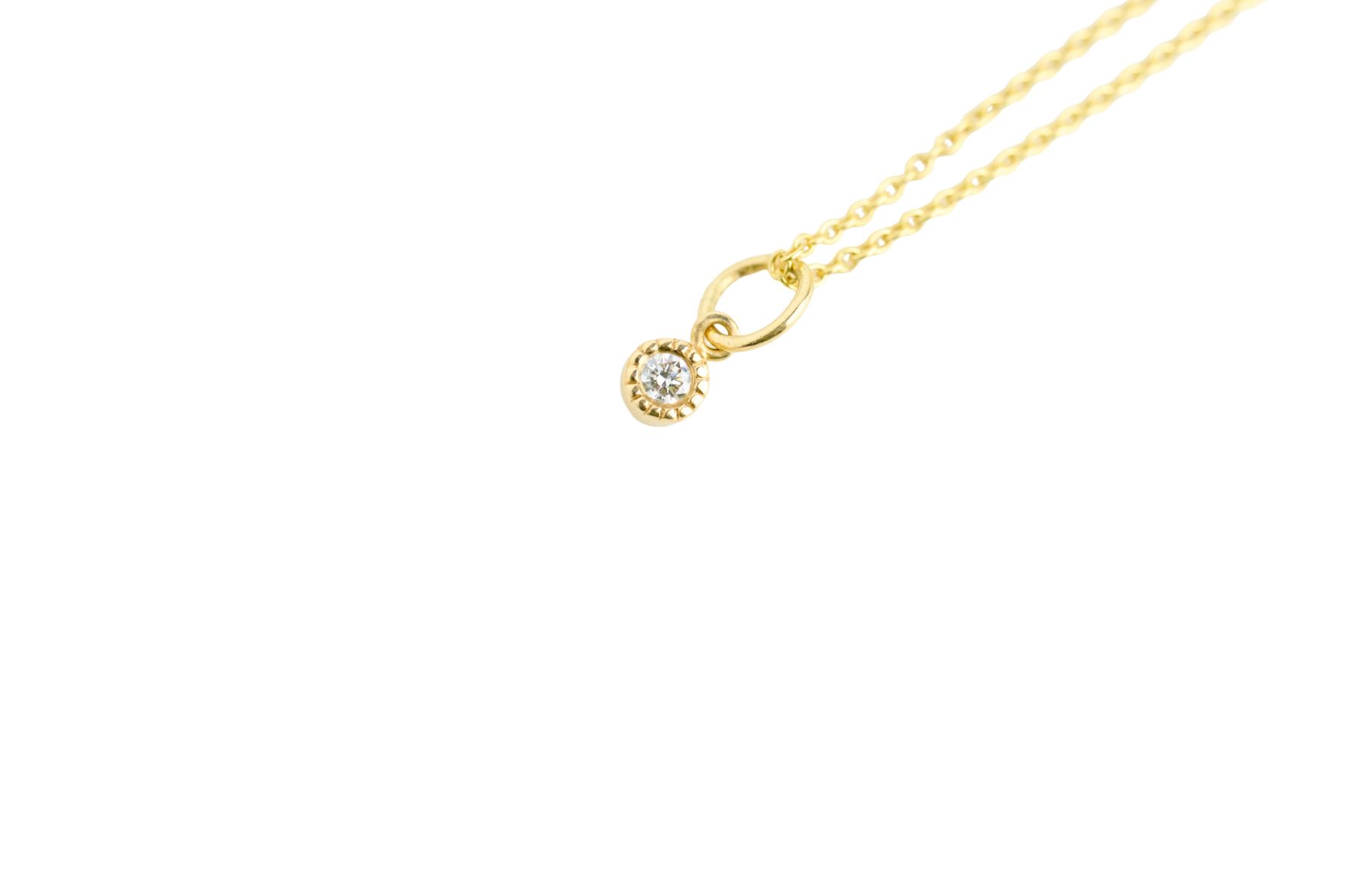 Brillant Anhänger mini mit Ankerkette