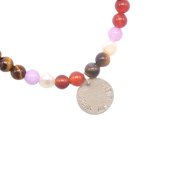 "Stark aus Liebe" – Edelsteinarmband mit spiritueller Affirmation
